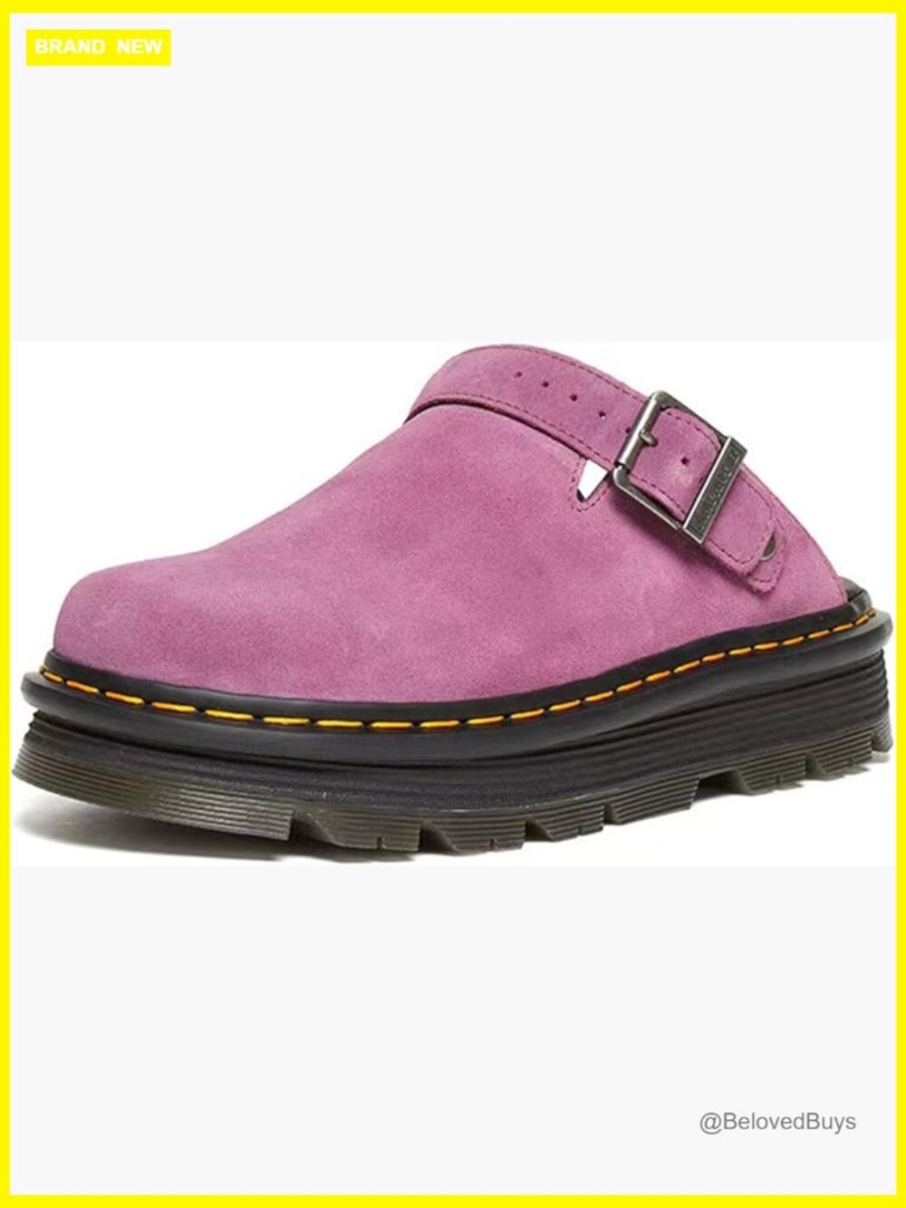 Platform Buckle Clogs Mules - Slip On Memory Foam Dressy Casual Shoes - Picture 1 of 7